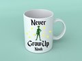 Peter Pan Mug Never Grow Up Custom Personalised Personalized With Name Fathers Day Dad's Kitchen Gift Mug Cup Coffee Tea Neverland Mug