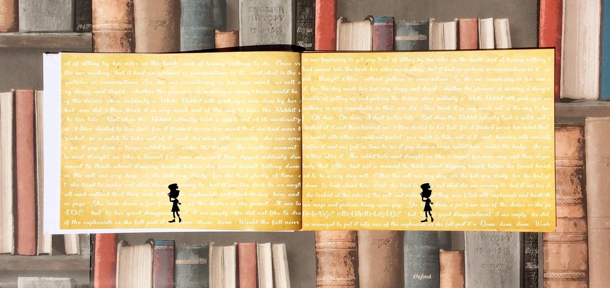 Mad Hatter Alice Wonderland Story Book Wedding Guestbook Personalised Personalized Scrapbook, Note Book, Photo Album, Engagement,Birthday