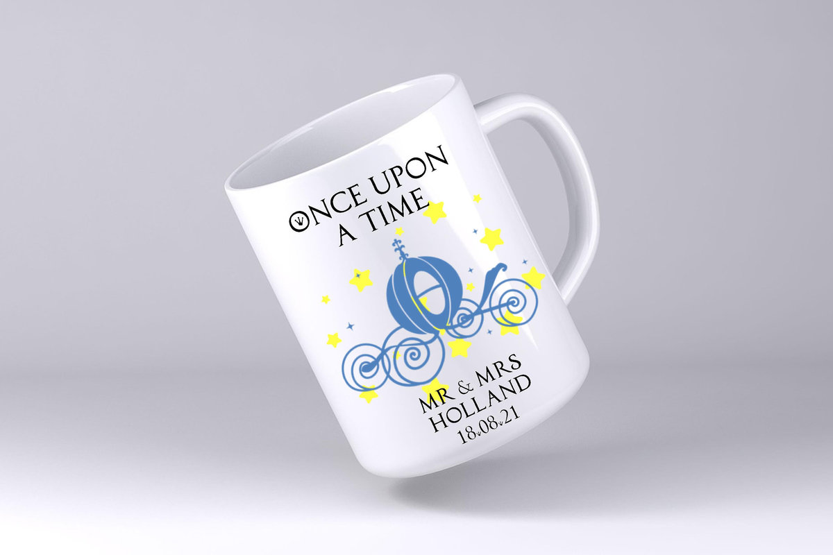 Cinderella Carriage Wedding Mug Custom Personalised Personalized With Name Mother's Day Mum's Kitchen Gift Mug Cup Coffee Tea Teacher Gift