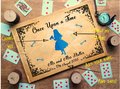Alice in Wonderland Wedding Guestbook Curious Personalised Personalized Perfect for Wonderland and Fairytale Weddings Scrapbook Album