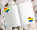 LGBT Pride Memory Scrapbook!  Personalised Personalized Book,Photo Album, Project Book,Memory.Rainbow Wedding, Gay Wedding Album Love Heart