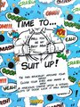 Time To Suit Up Bracelet Comic Book Will You Be My Best Man,Groomsman,Paige Boy Flower Girl, Usher, Bridesmaid, Comic Book Party Bags