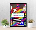 Birthday Framed Print.Born in the 50s,60s,70s,80s,90s Personalised Personalized!Big Birthday Keepsake Nostalgia, Retro,Decades,Centrepiece