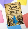 Fairytale Invites Beauty and Beast,Peter Pan,Alice,Little Mermaid,Aladdin,Rapunzel Personalized Personalised Wedding Birthday Woodland