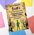 Fairytale Invites Beauty and Beast,Peter Pan,Alice,Little Mermaid,Aladdin,Rapunzel Personalized Personalised Wedding Birthday Woodland