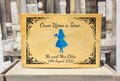Alice in Wonderland Wedding Guestbook Tea Party Personalised Personalized Perfect for Wonderland and Fairytale Weddings Scrapbook Album