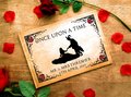 Beauty and the Beast Silhouette Wedding Guestbook Personalised Personalized Perfect for Romantic and Fairytale Weddings Scrapbook Album