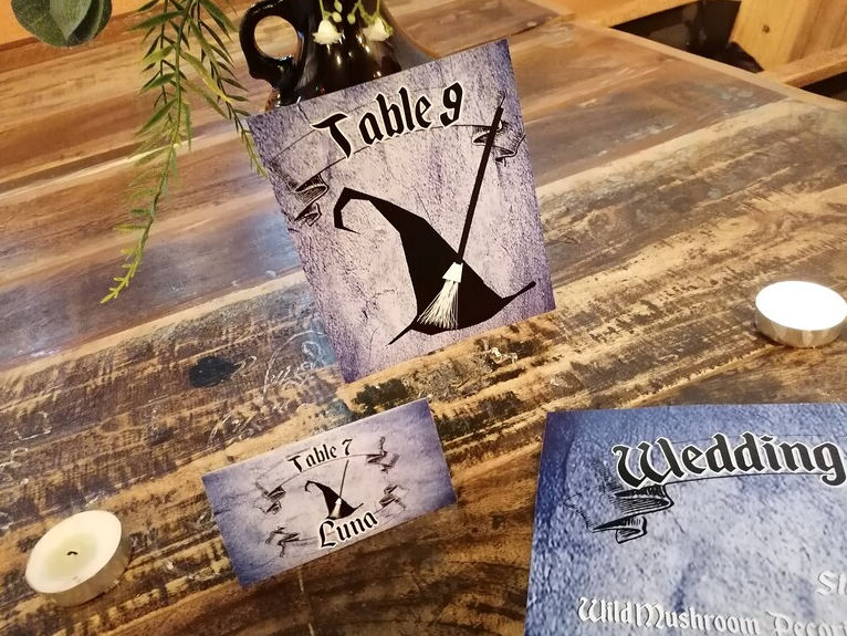 Wizard Wedding Menu,Table Name & Name Place Cards Medevil Castle Fairytale Weddings, Parties, Comic Con, Events,Table Decorations,CUSTOM