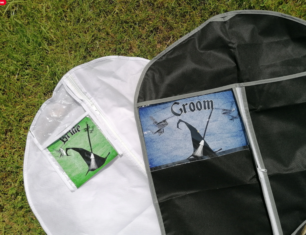 Wizard Wedding Suit and Dress Bag Groom, Best Man, Groomsman,Usher,Father of the Bride/Groom Bride Bridesmaid Maid of Honour Wizard Hat Bag