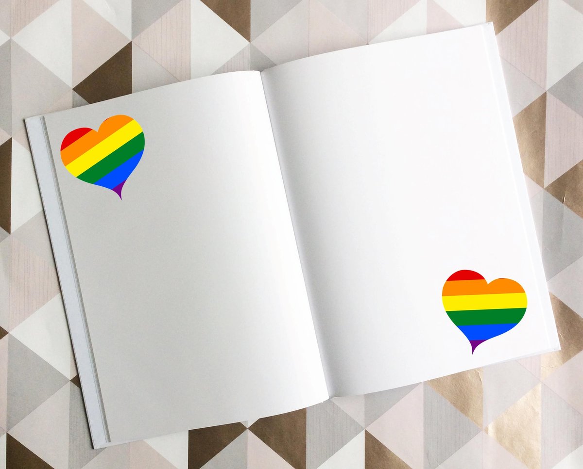 LGBT Pride Memory Scrapbook!  Personalised Personalized Book,Photo Album, Project Book,Memory.Rainbow Wedding, Gay Wedding Album Love Heart