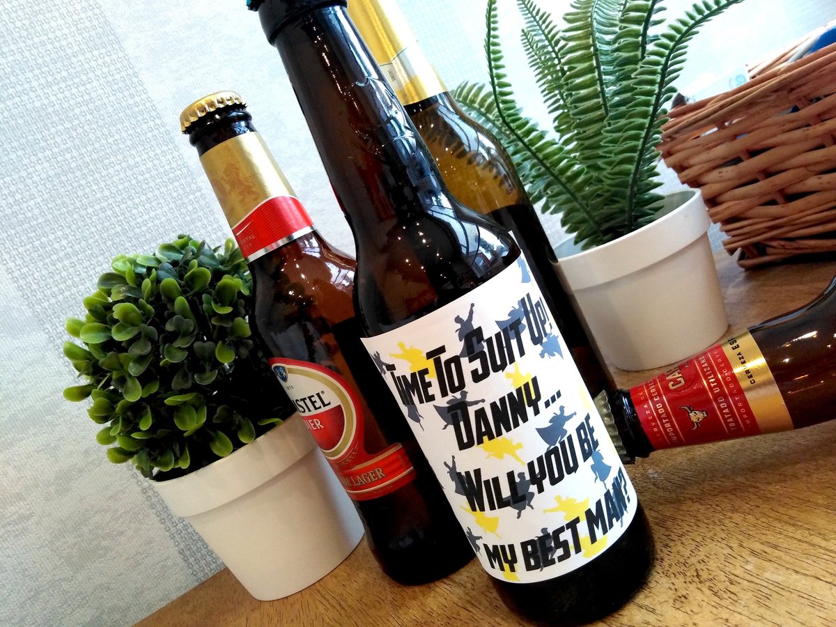 Superhero Best Man Beer Label Personalised Personalized!Will You Be My Best Man,Groomsman,Usher,Paige Boy?Superhero Themed Wedding Hero