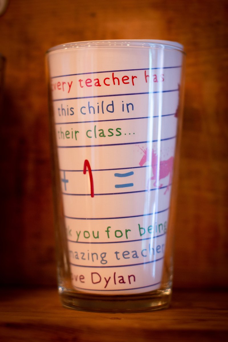 Thank You Teacher Personalised Beer Glass Perfect gifts for weddings, birthdays, wedding party presents, personalized personalised gifts