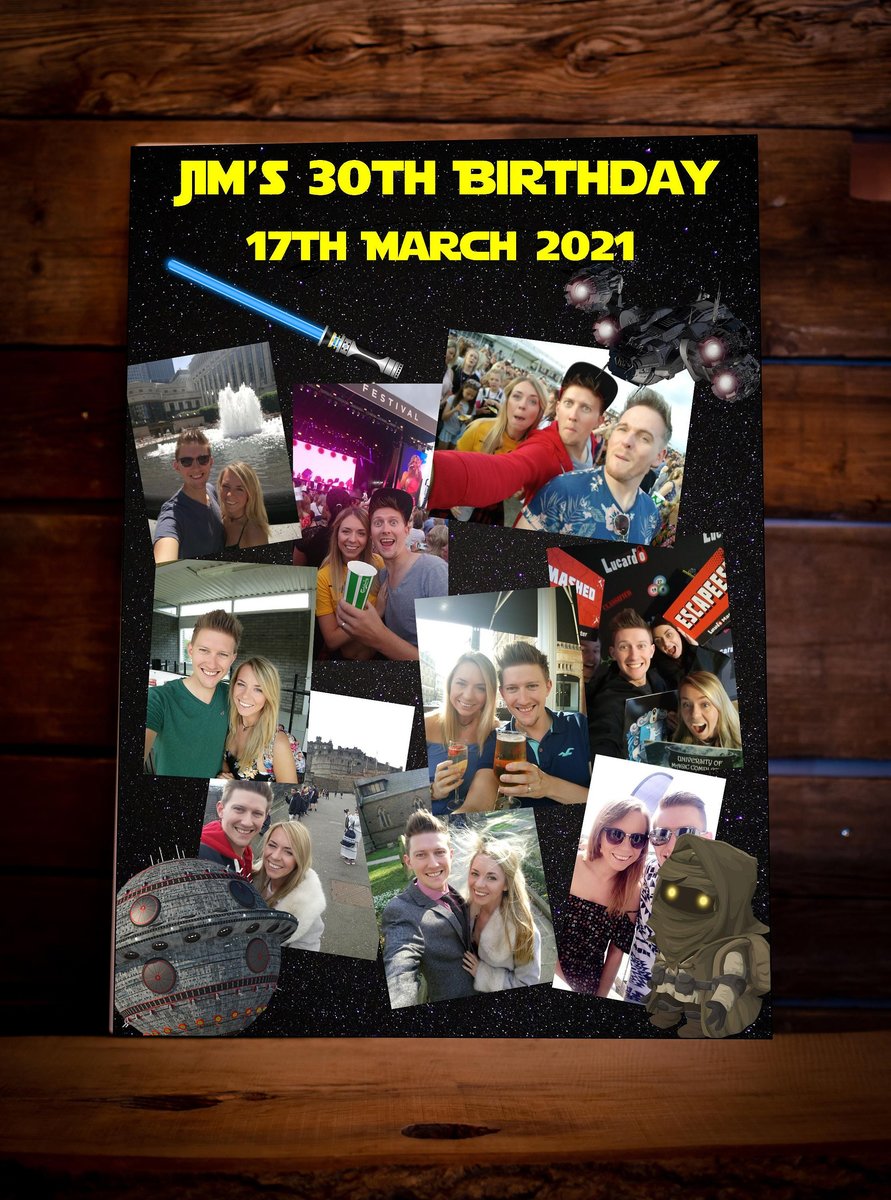Personalised Photo Collage Birthday Board Themed Party Display Board Personalised Personalised Custom Photoboard Sign Use Own Design