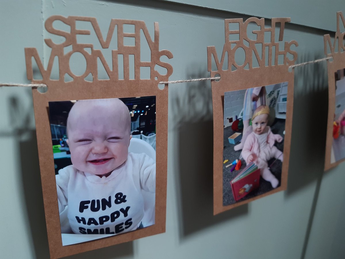1st Birthday Bunting Garland Banner Baby Boys Girls Decor First Birthday Photo Banner Milestone Banner Decorations Brown Birthday Bunting