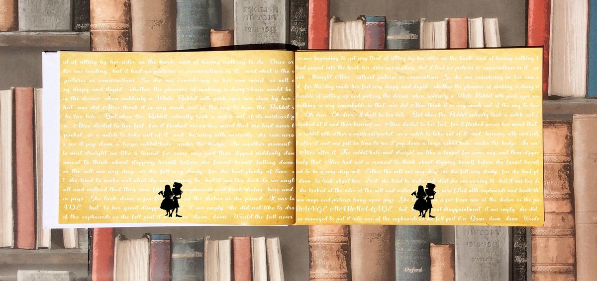 Alice and Mad Hatter Wonderland Story Book Wedding Guestbook Personalised Personalized  Scrapbook, Photo Album, Engagement,Birthday