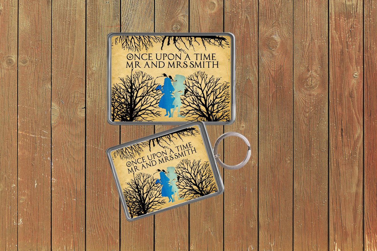 Alice and Mad Hatter Fairytale Wedding Keychain  Keyring Magnets Favours Favors Personalized Personalised Custom Brithday Woodland