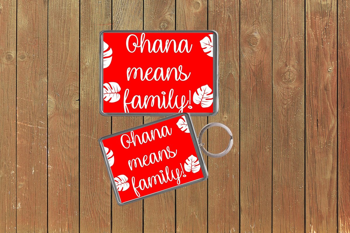 Ohanna Keychain Keyring Magnets Favours Favors Personalized Personalised Custom Birthday Wedding Mother's Day Mum Child's Key Means Family