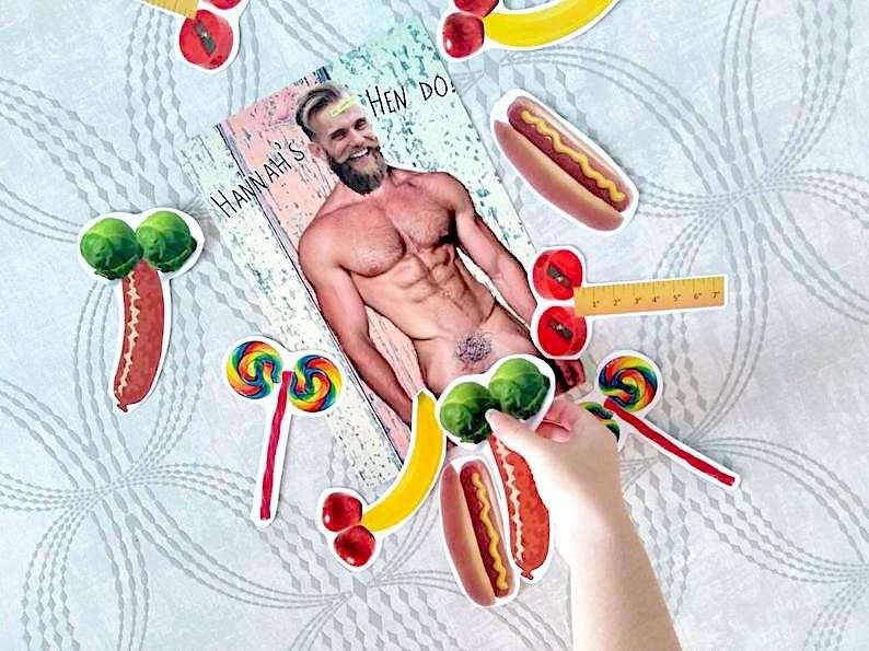 Pin the Penis Hen Do Party Game with Personalised Personalized Groom and Background!Hen Do Games, Group Activities, Bride to Be, Bridesmaids