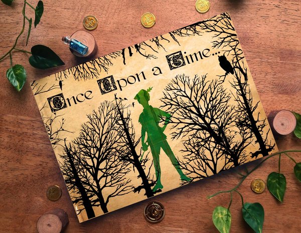 Peter Pan Neverland Woodland Wedding Guestbook Personalised Personalized Perfect for Neverland and Fairytale Weddings Scrapbook Album