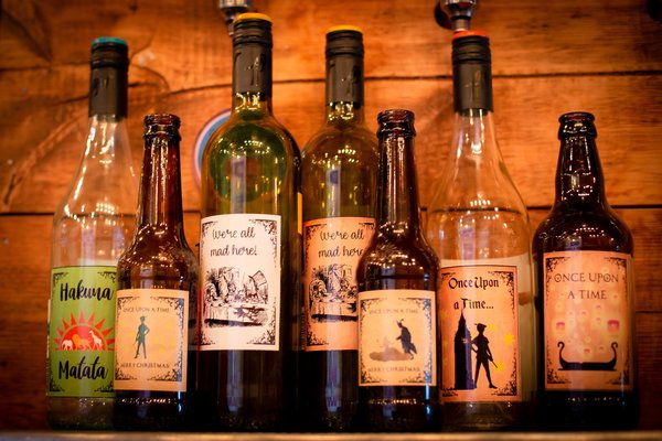 Fairytale Bottle Label Beauty and Beast,Peter Pan,Alice,Little Mermaid,Aladdin,Rapunzel,Favours Favors Personalized Personalised Colour