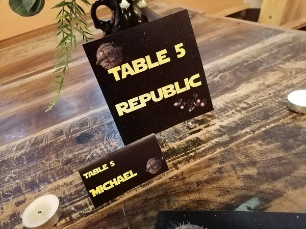 Space Wedding Menu,Table Name & Name Place Cards Sci Fi Themed Weddings, Parties, Comic Con, Events,Table Decorations,CUSTOM Space Name Card