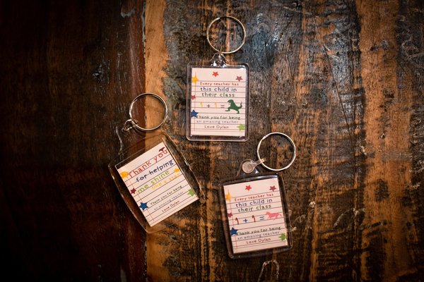Thank You Teacher Keychain Magnet Personalised Personalized!School Gift, Teaching Assistant,Nursery, Present,Gift For School,College Pupils