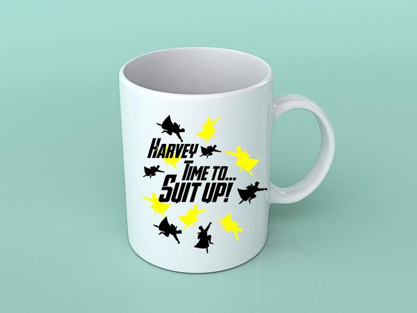 Suit Up Superhero Mug Personalised Personalized Superhero Wedding Best Man, Groom, Usher, Groomsman, Page Boy, Bridesmaid, Maid of Honor