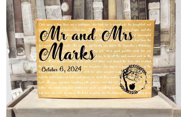 Snow White Storybook Wedding Guestbook Personalised Personalized Perfect for Woodland and Fairytale Wedding Scrapbook Album Custom Wedding
